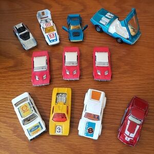 Vintage 70s (11) Matchbox Sports Cars, All Stamped Lesney & Superfast